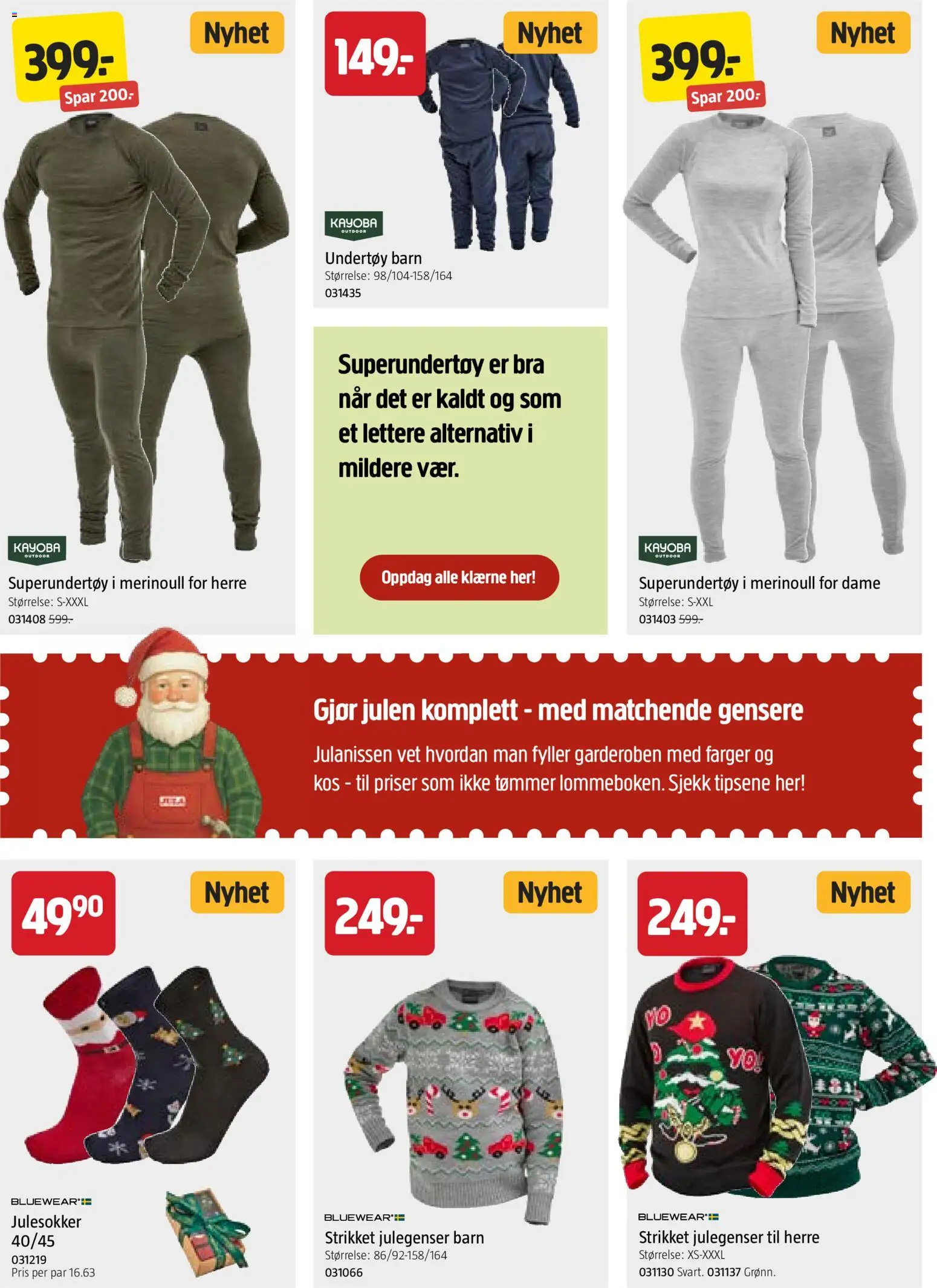 {H1} | Side: 4 | Produkter: Undertøy