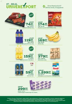 Univerexport samo u našem objektu u Kragujevcu - pregled Univerexport kataloga - važi od 17.11.2025