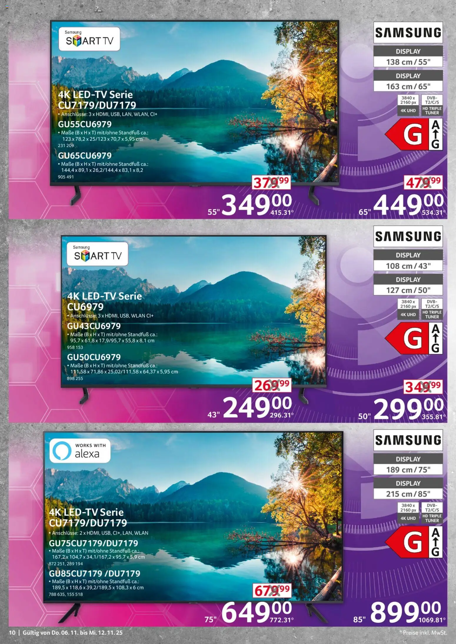 Selgros  Non Food – gültig ab 06.11.2025 | Seite: 10 | Produkte: Samsung, Smart TV, TV