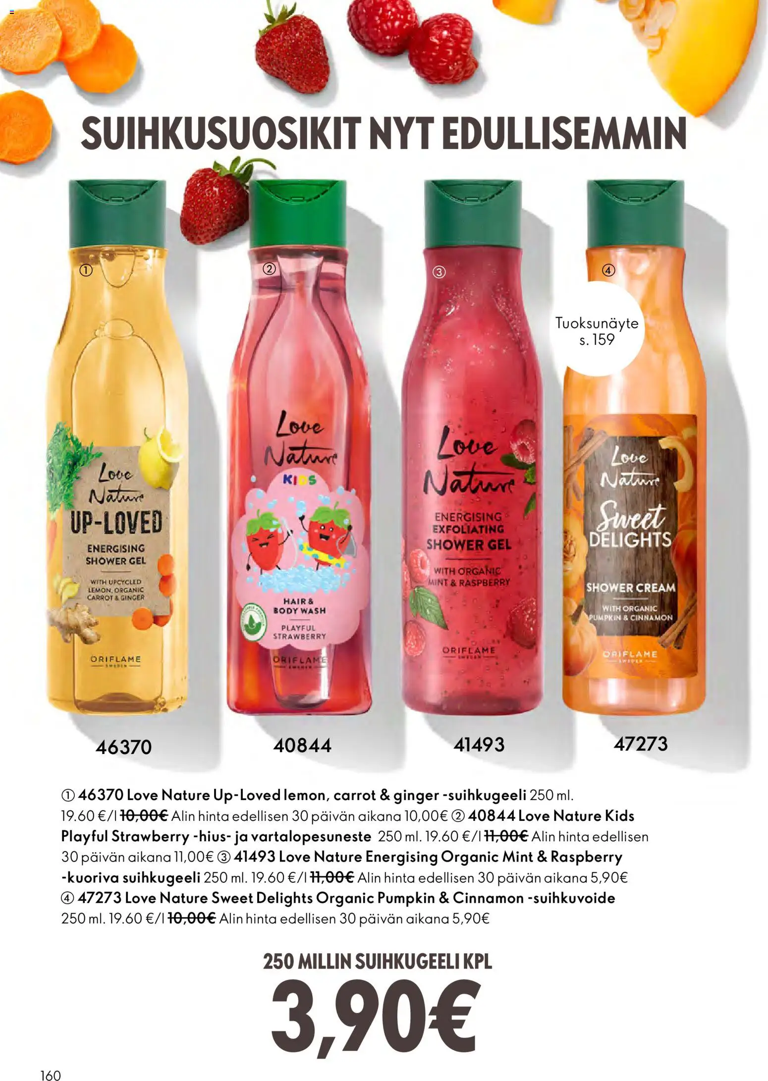 Oriflame - Esite 04 – voimassa 11.03.2026 alkaen | Sivu: 160 | Tuotteet: Suihkugeeli, Suihkuvoide