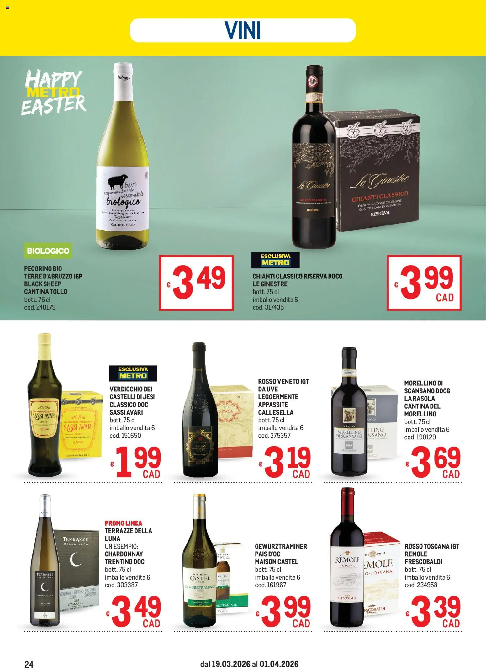 Volantino Metro volantino del 19.03.2026 | Pagina: 24 | Prodotti: Pecorino