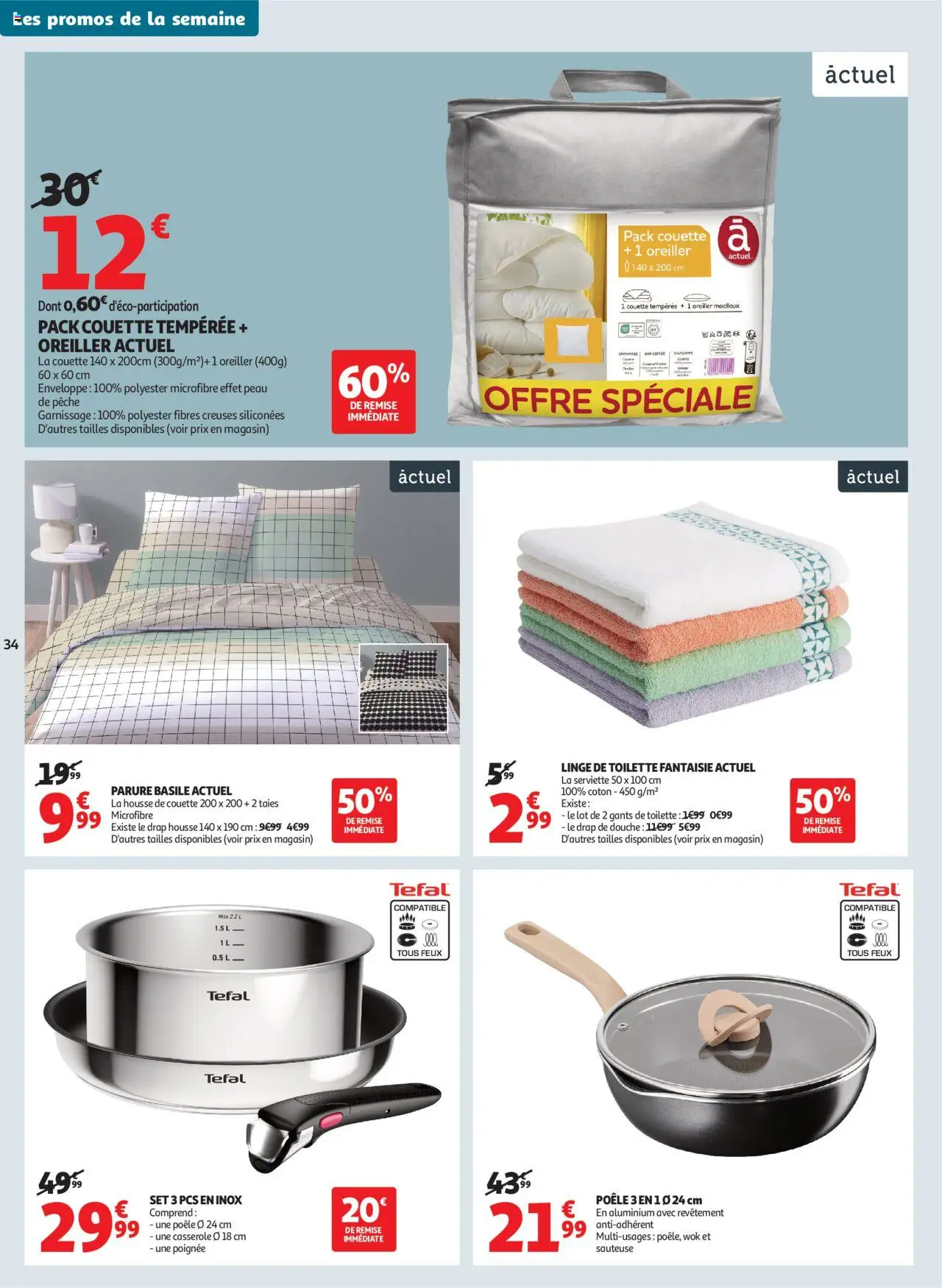  | Page: 34 | Produits: Pêche, Coton, Enveloppe, Tefal