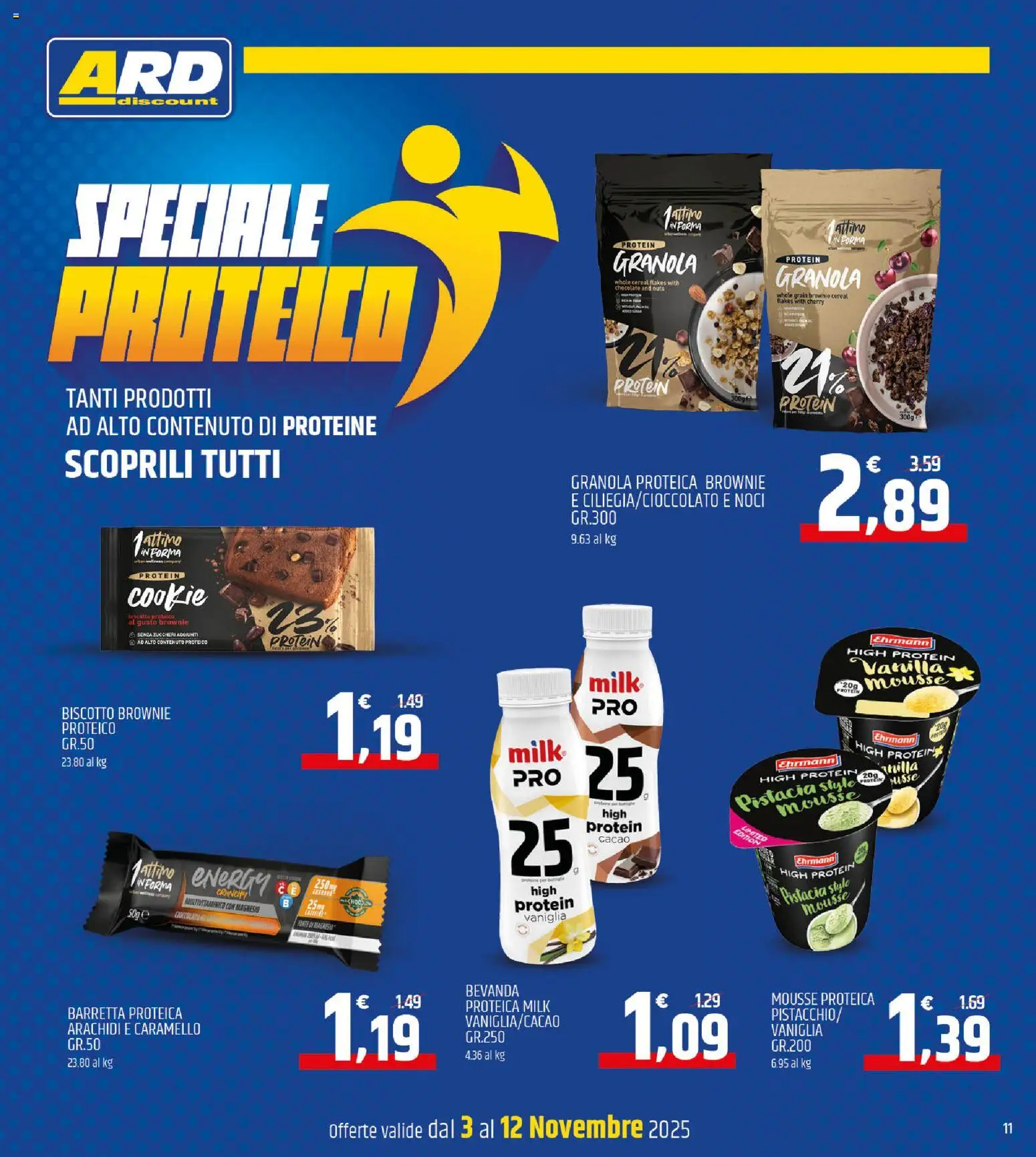Volantino ARD Discount del 03.11.2025 | Pagina: 11 | Prodotti: Noci, Barretta, Arachidi, Cacao