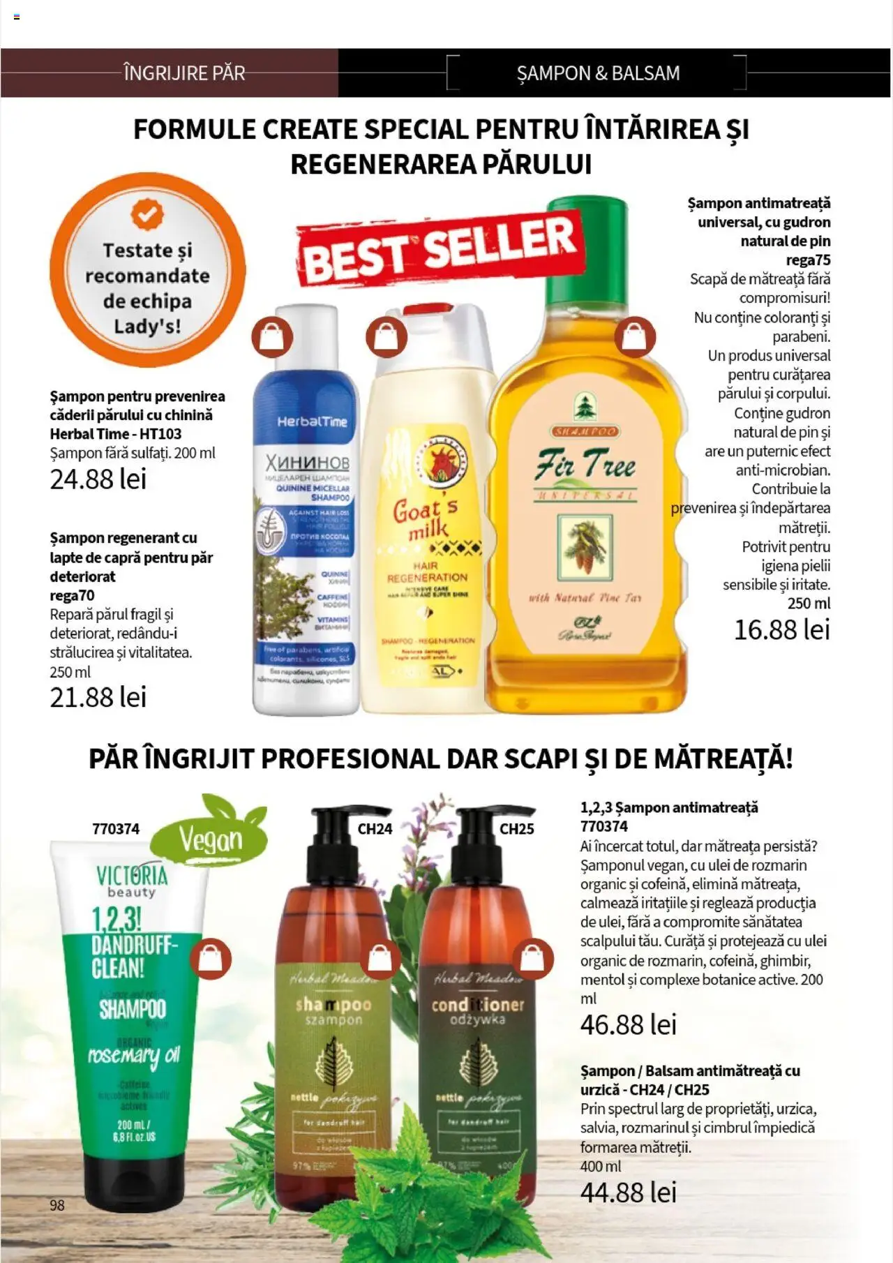 Noul catalog Lady’s – valabil de la 25.09.2025 | Pagină: 100 | Produse: Pomelo, Balsam, Lapte, Ulei