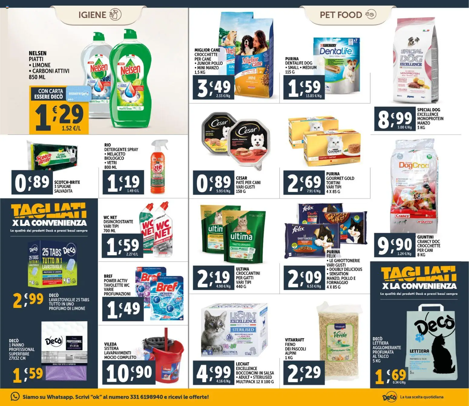 Volantino Decò del 20.01.2026 | Pagina: 19 | Prodotti: Paté, Pollo, Detergente, Salsa