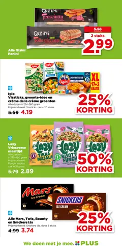 Alle Mars, Twix, Bounty en Snickers IJs, Mars, Twix, Bounty and Snickers ice cream. - Voorbeeld van een folder van Plus, geldig van 11.03.2026 | Pagina: 6