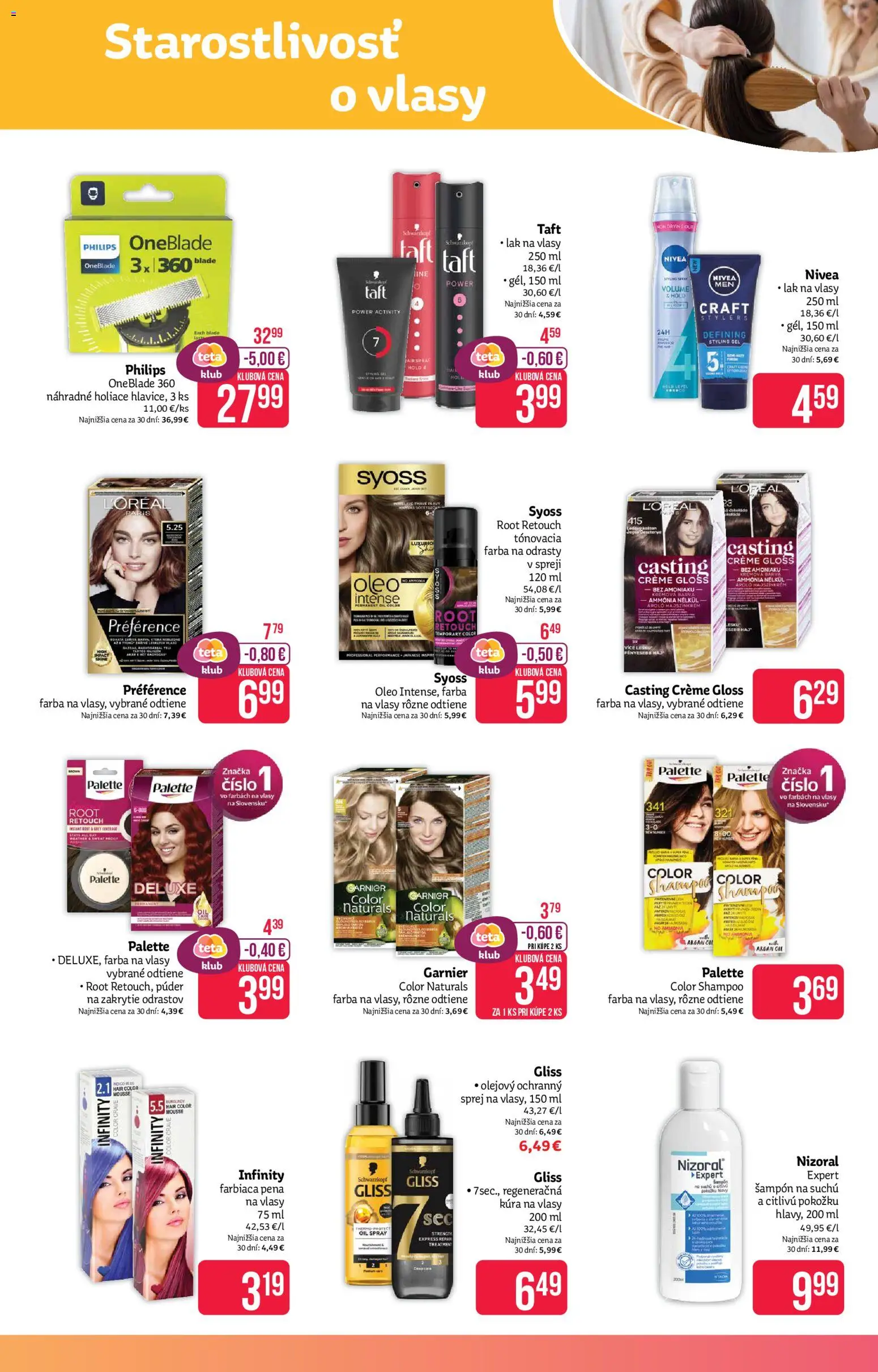 Nové Teta drogerie akcie – leták je platný od 27.10.2025 | Strana: 9 | Produkty: Nivea, Púder, Šampón, Farba na vlasy