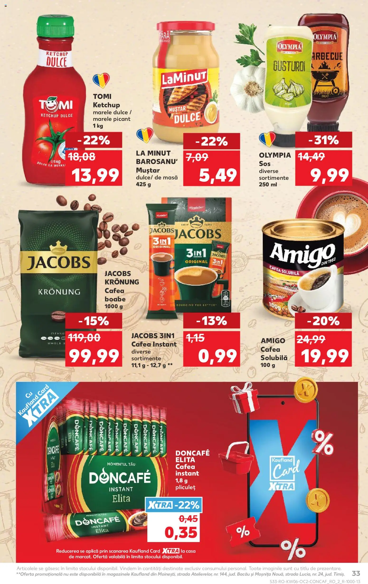 Noul catalog Kaufland – valabil de la 04.02.2026 | Pagină: 33 | Produse: Masă, Köpek çiti, Cafea, Sos