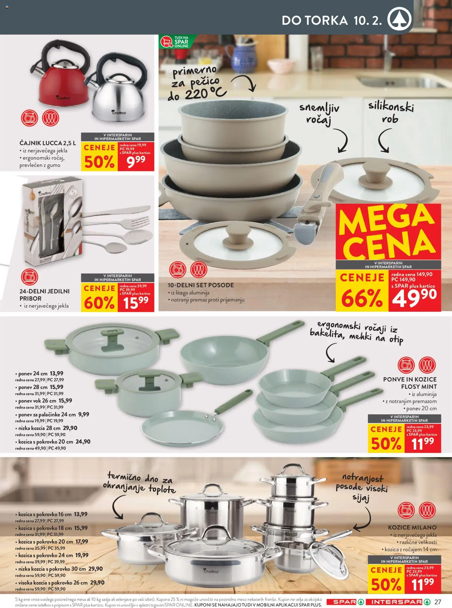 Novi Spar katalog ponudbe – veljaven od 28.01.2026 | Stran: 33 | Izdelki: Pribor, Cajnik, Kozice, Palačinke