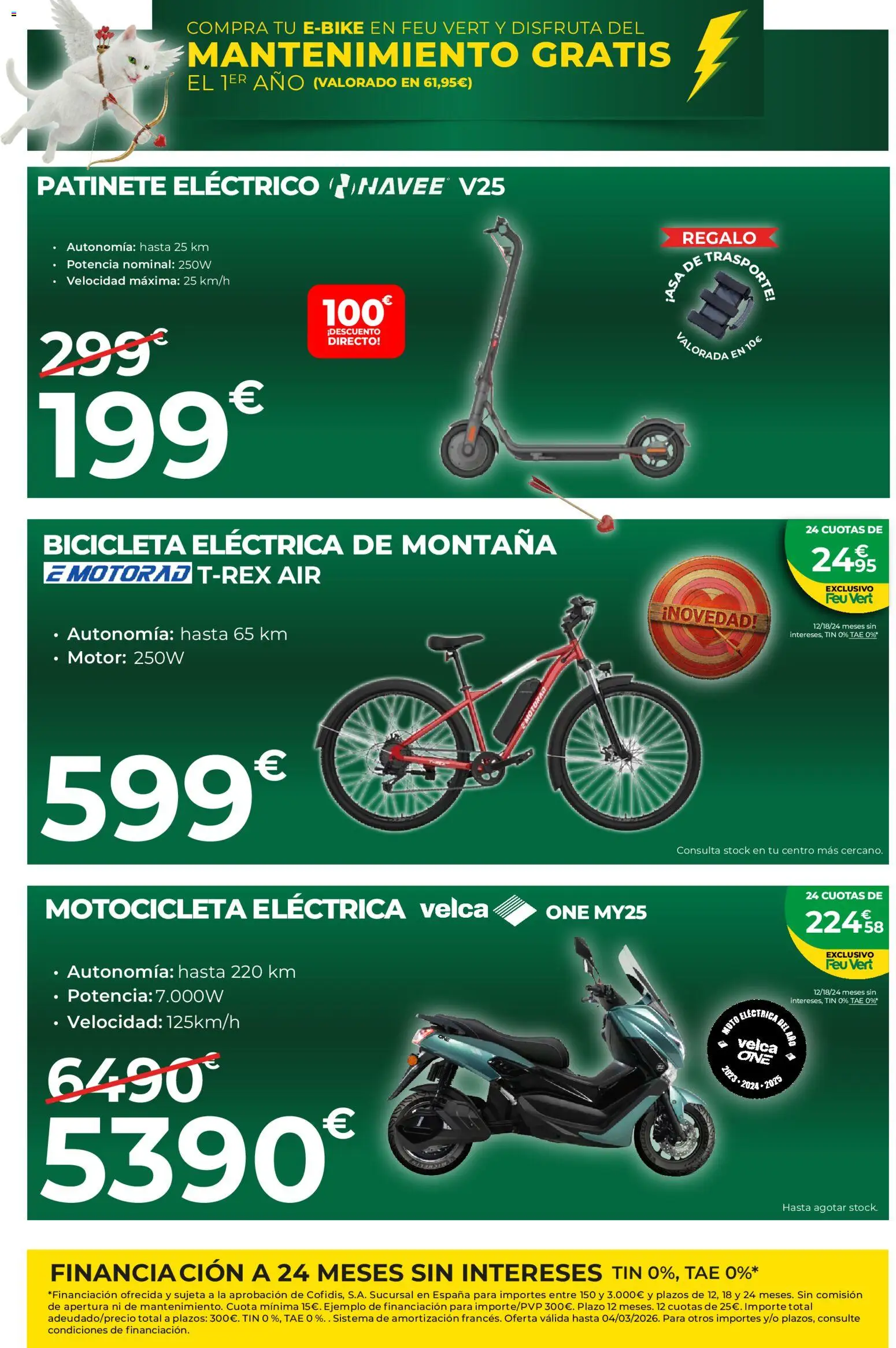 FeuVert folleto │ válido desde el 05.02.2026 | Página: 4 | Productos: Bicicleta, Patinete, Bicicleta eléctrica, Ελιές
