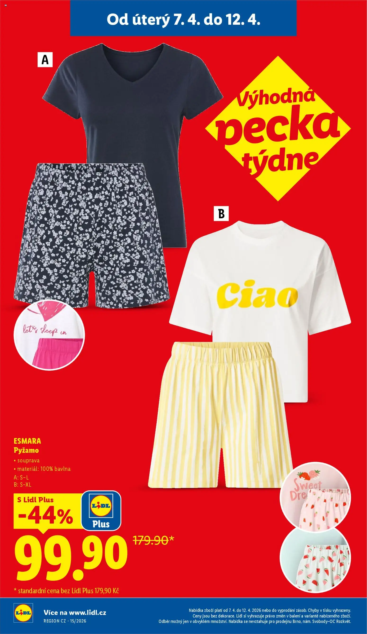 Lidl leták - Spotřební zboží od 07.04.2026 | Strana: 4 | Produkty: Pyžamo