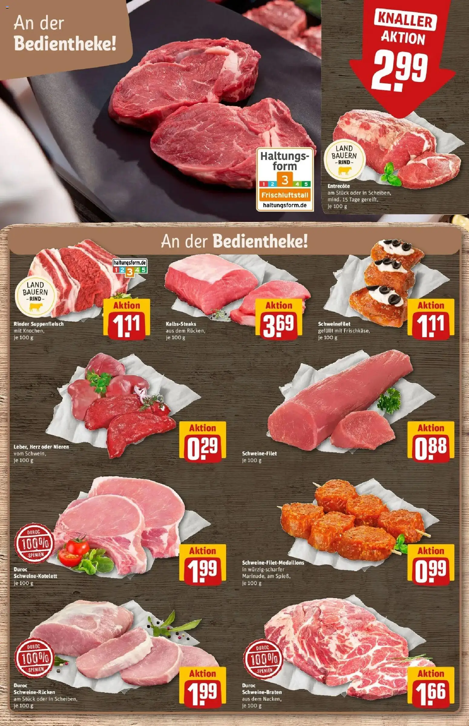 Rewe Prospekt Heppenheim	 – gültig ab 09.03.2026 | Seite: 9 | Produkte: Entrecote, Schweinefilet, Suppenfleisch, Schweinerucken