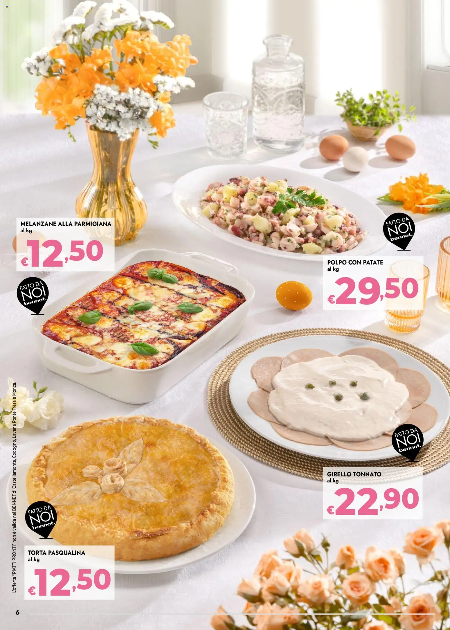 Volantino bennet del 23.03.2026 | Pagina: 6 | Prodotti: Patate, Polpo, Girello, Torta
