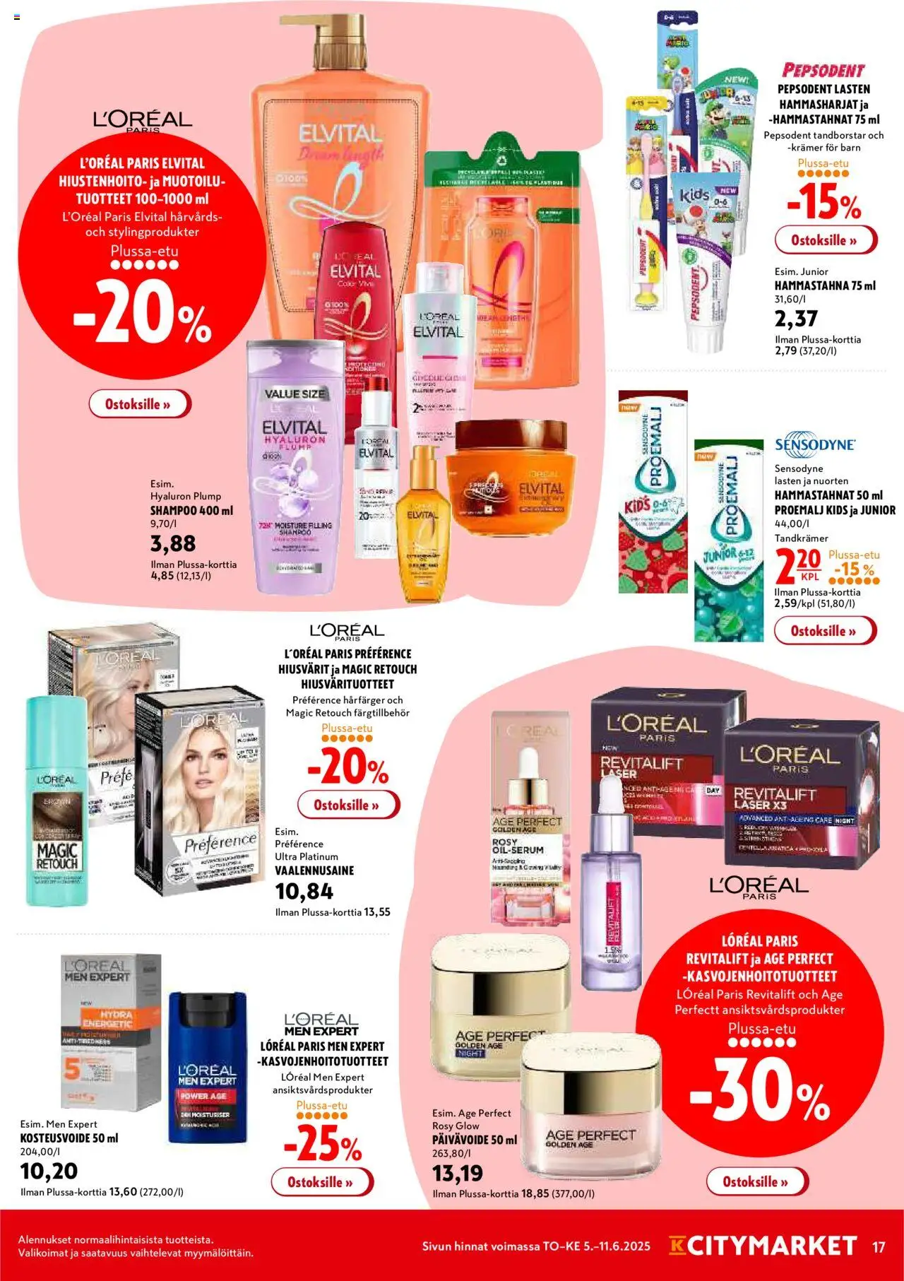  | Sivu: 17 | Tuotteet: Shampoo, Hammastahna