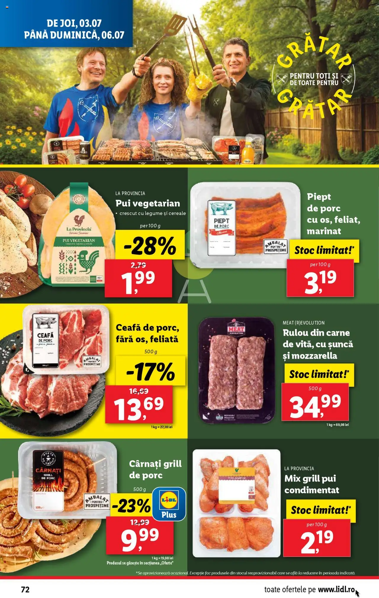 Catalog Lidl – valabil de la 30.06.2025 | Pagină: 72 | Produse: Carne De Porc, Cereale, Legume, Cârnați