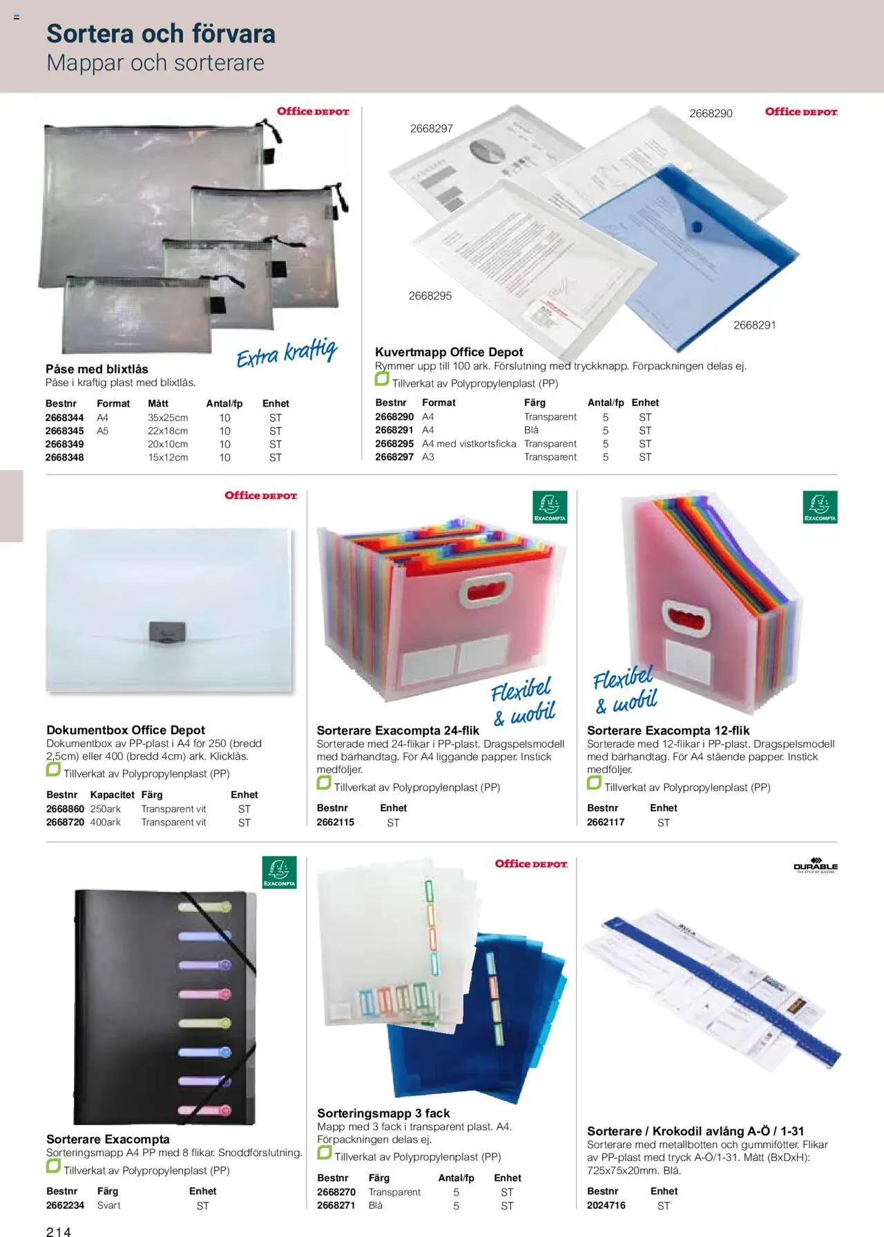 Office Depot reklamblad aktuell från 15.02.2024 | Sida: 216 | Produkter: Mapp