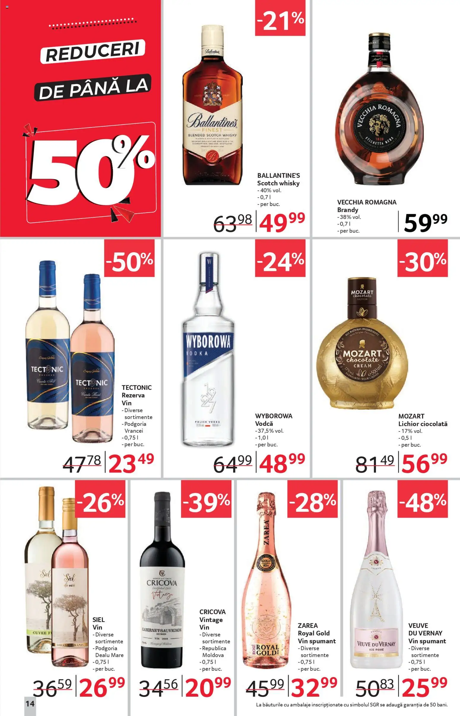 Noul catalog Selgros – valabil de la 31.10.2025 | Pagină: 14 | Produse: Su ısıtıcı, Lichior, Ciocolată, Vin