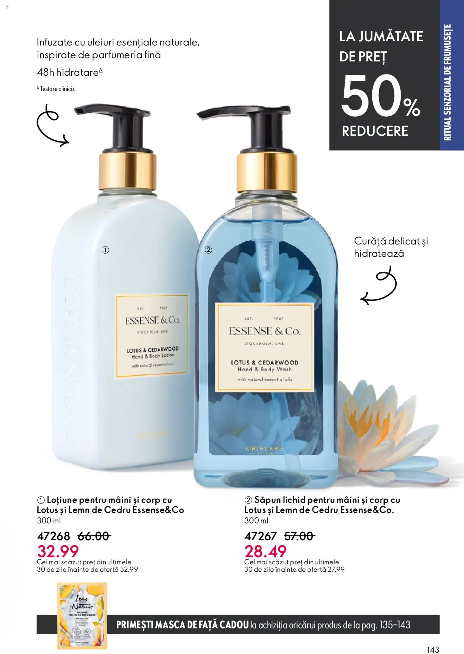 Noul catalog Oriflame – valabil de la 15.04.2026 | Pagină: 143 | Produse: Body, Săpun, Săpun lichid
