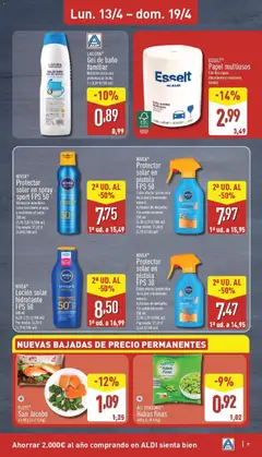 Vista previa LACURA® Gel de baño familiar, Nutrición extra con proteínas de leche. 1 l (0,09 €/100 ml) válido desde el 13.04.2026 | Página: 9 | Productos: Protector solar, Gel de baño, Baño