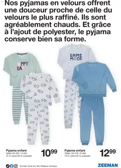 Zeeman - Prévisualisation de Zeeman catalogue Automne valide à partir de 25.10.2025 | Page: 12 | Produits: Pyjamas, Pyjama