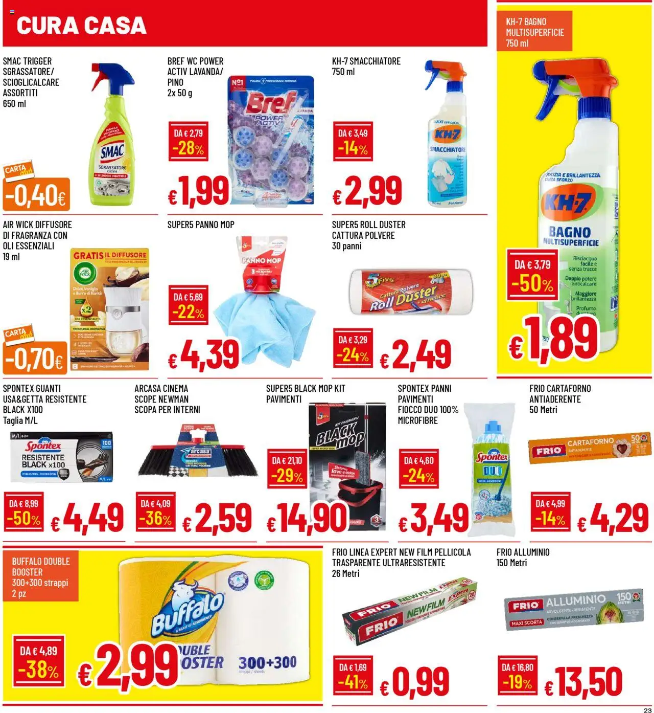 Volantino Galassia del 06.10.2025 | Pagina: 23 | Prodotti: Anticalcare, Guanti, Alluminio, Profumo