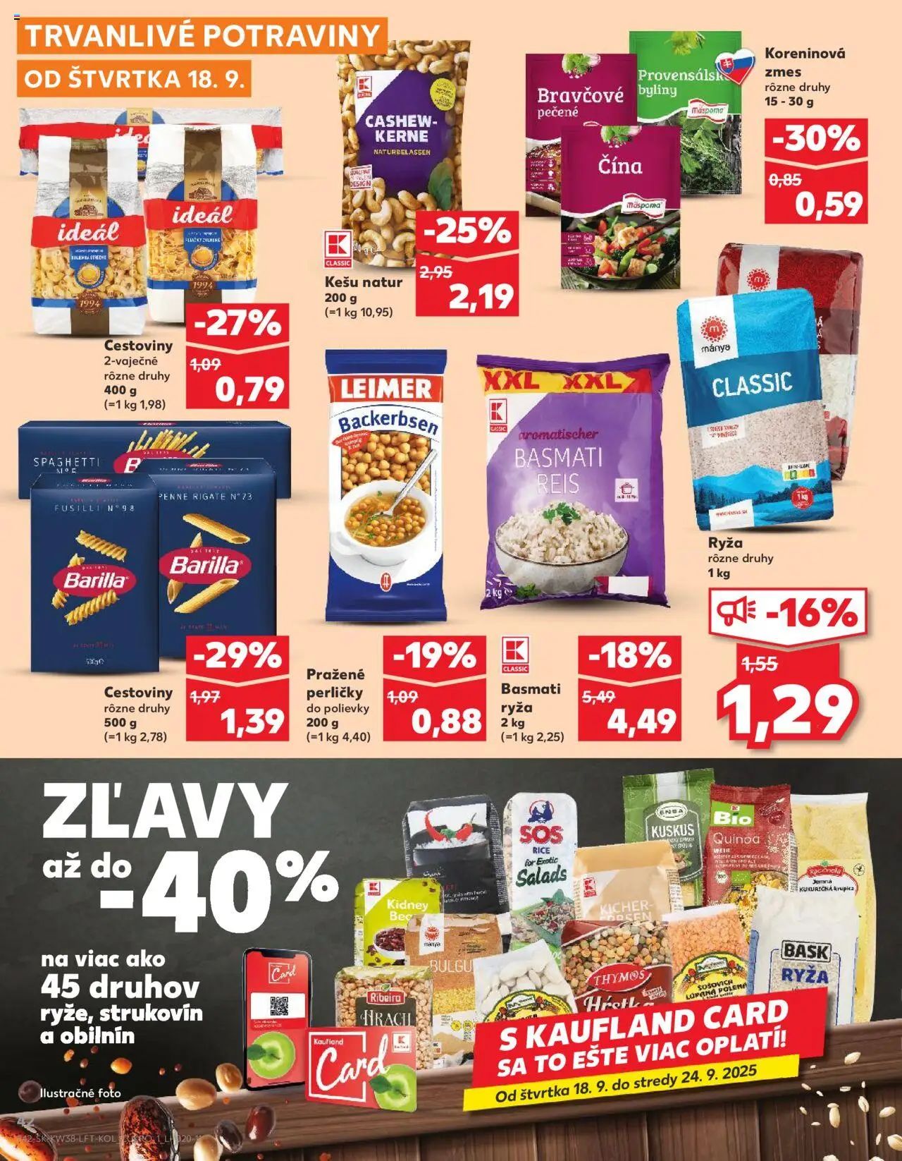 Kaufland SK akciós ujság - amely érvényes a következő dátumtól: 18.09.2025 | Oldal: 42