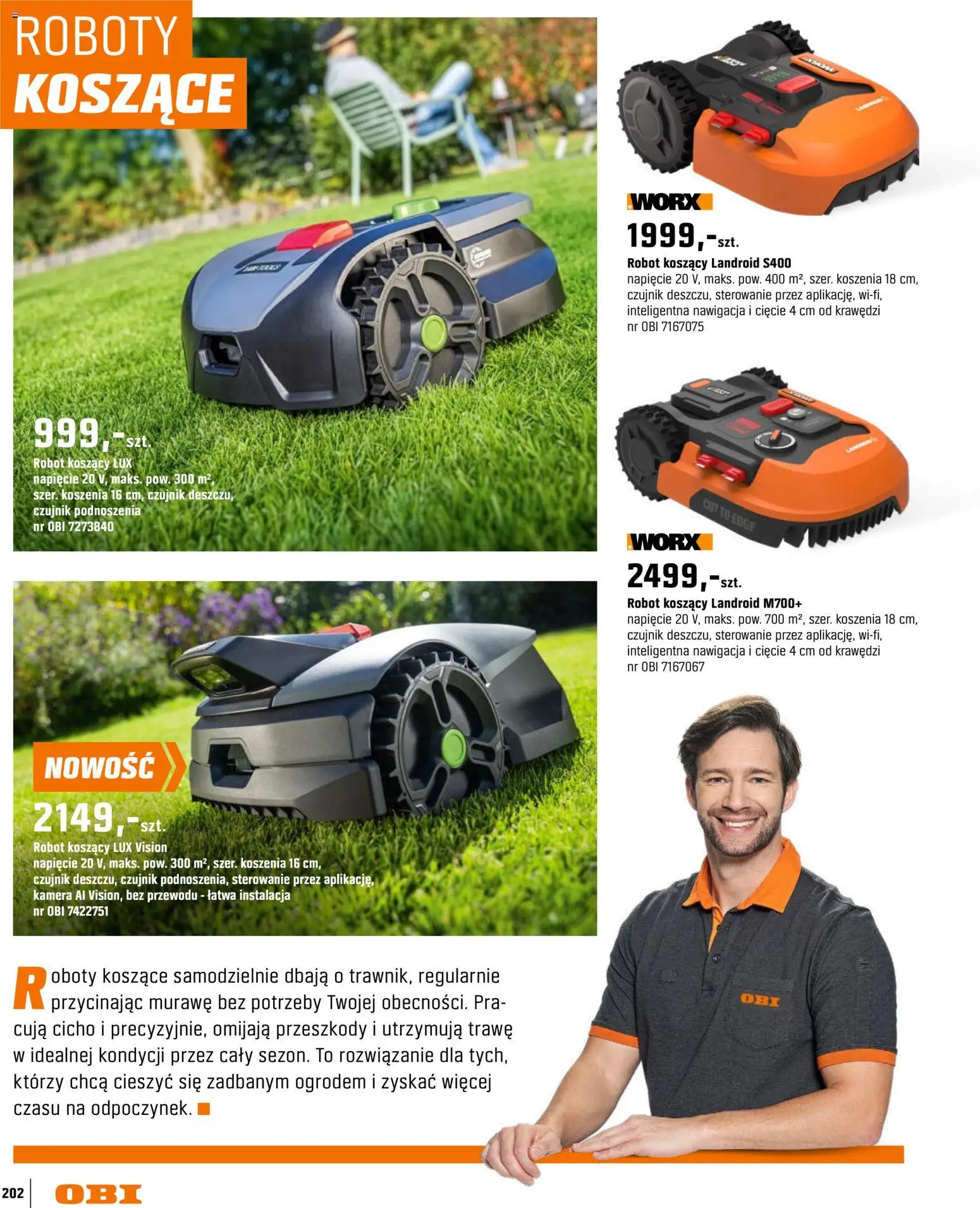 OBI gazetka - Ogród od 11.03.2026 | Strona: 202 | Produkty: Robot, Nawigacja