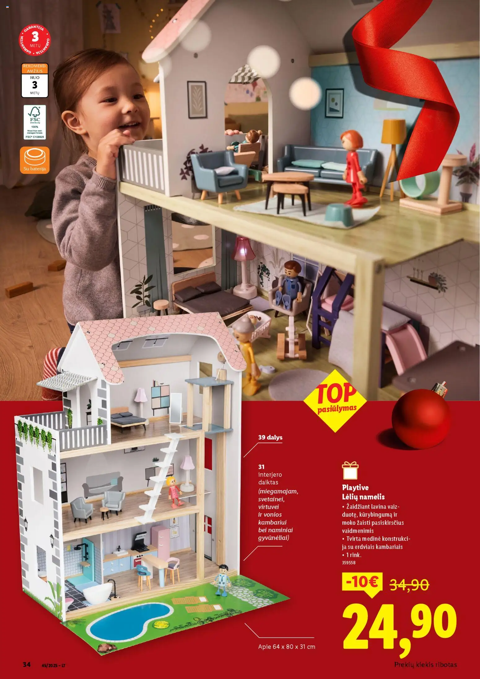 LIDL akcijos nuo 23.11.2025 | Puslapis: 34 | Prekių: Baterija