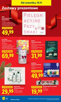 Pogląd oferty "Lidl Gazetka" - ważna od 13.11.2025 | Strona: 58 | Produkty: Galaretka, Szampon, Odżywka do włosów, Krem