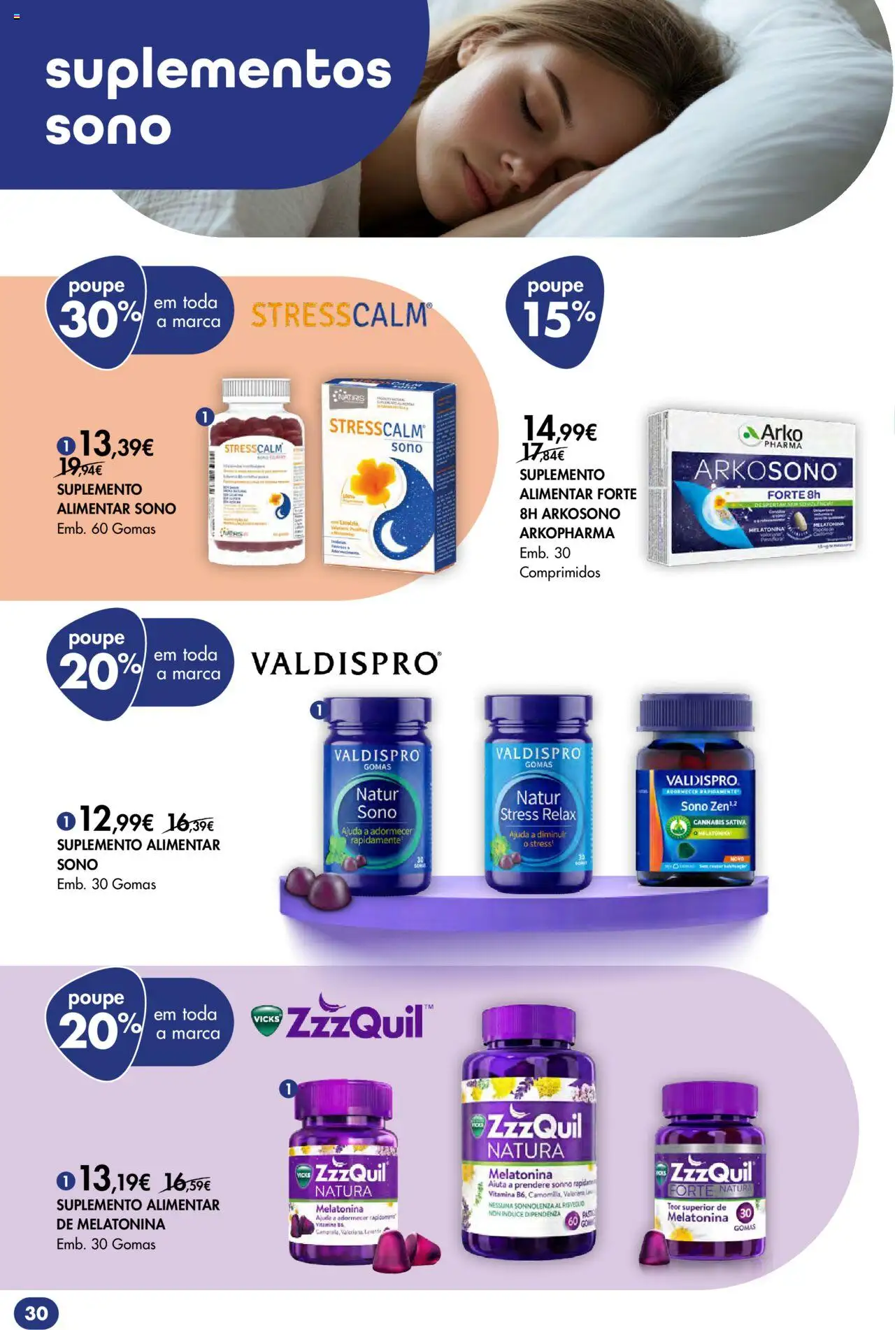 Pingo Doce - Bem Estar Regresso à Rotina Lojas │ válido de 26.08.2025 | Página: 30 | Produtos: Melatonina, Gomas
