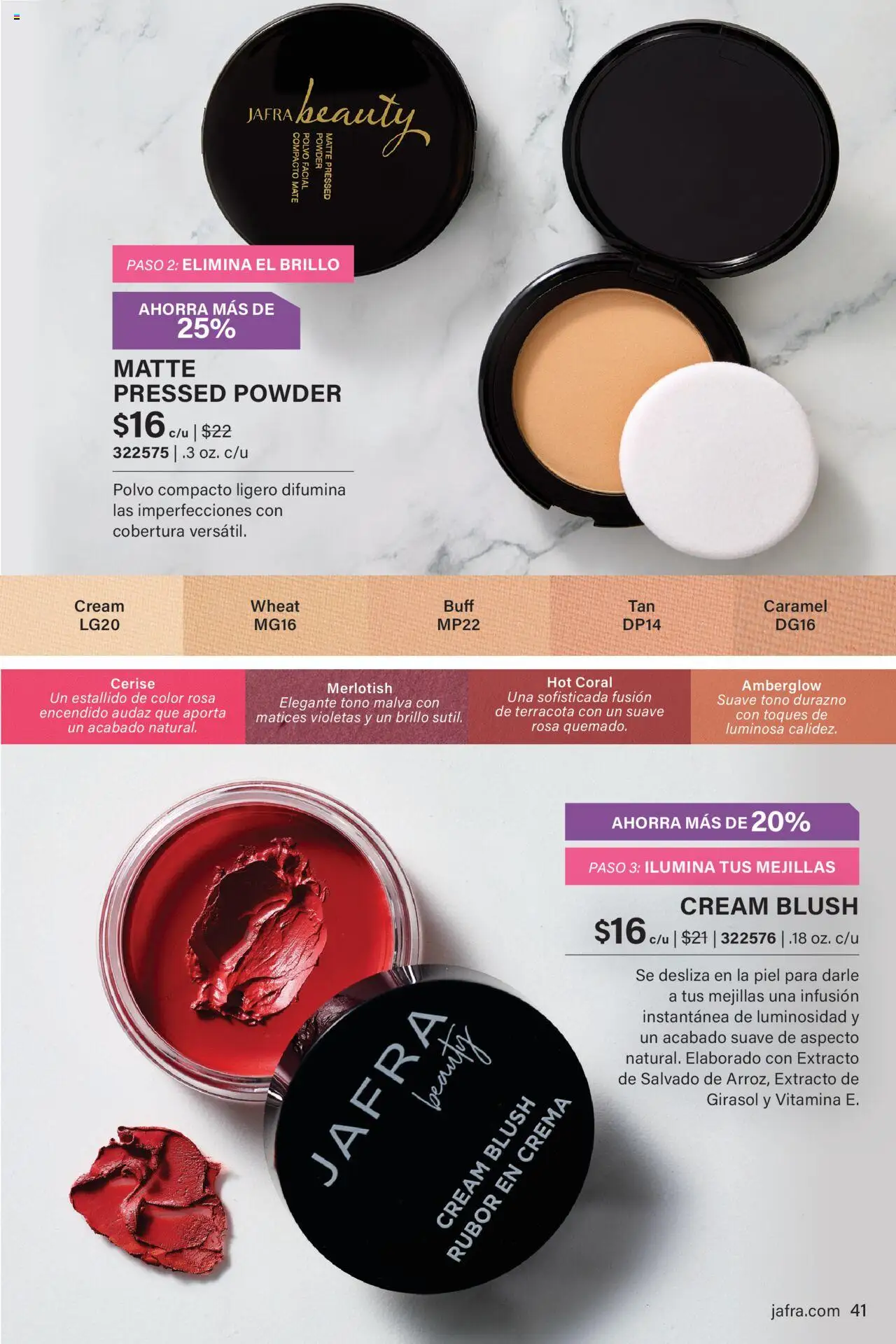 JAFRA folleto │ válido desde el 01.10.2025 | Página: 41 | Productos: Polvo, Rubor, Polvo compacto, Crema