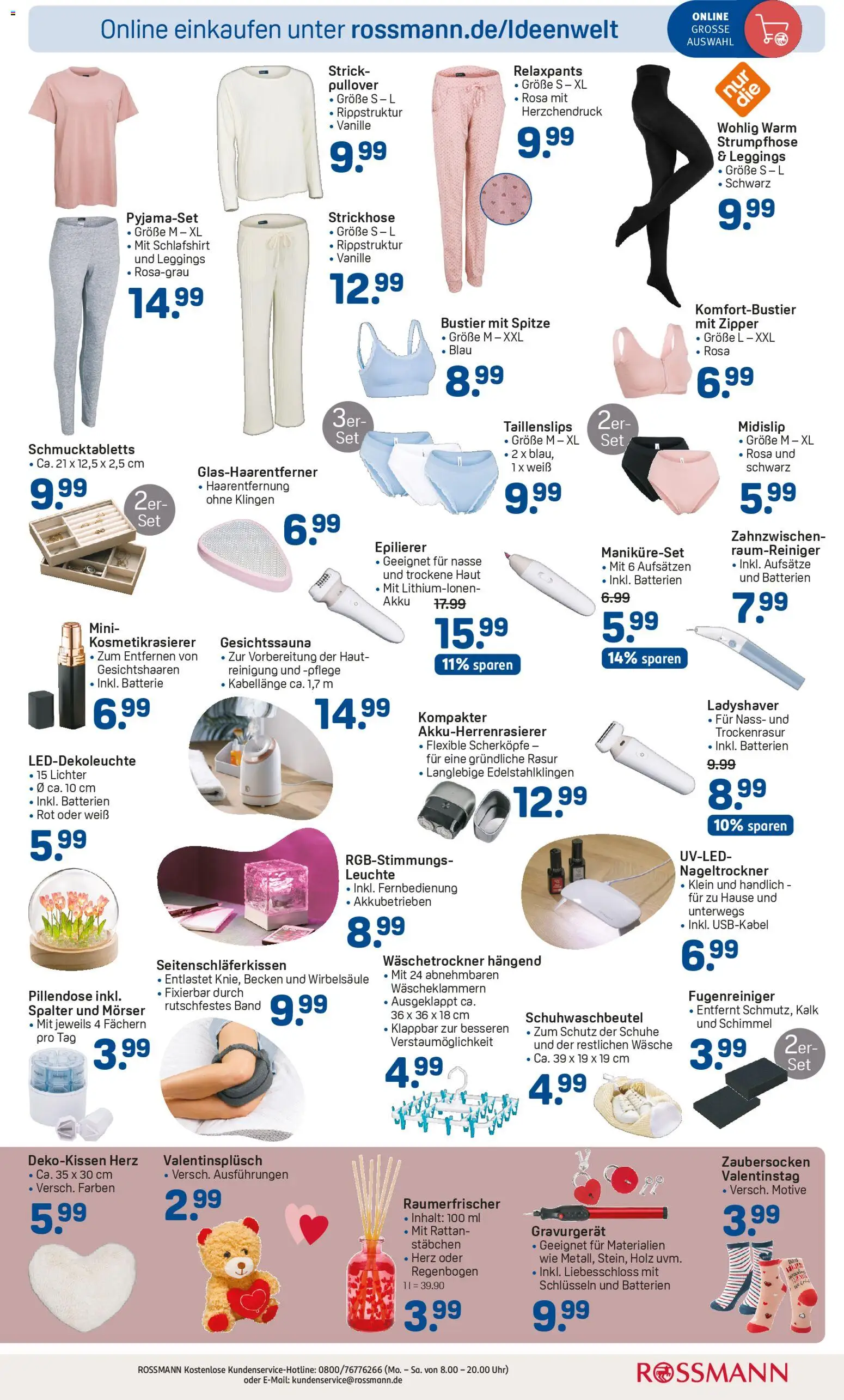 Rossmann Prospekt 	 – gültig ab 02.02.2026 | Seite: 3 | Produkte: Batterien, Pullover, Strumpfhose, Uhr