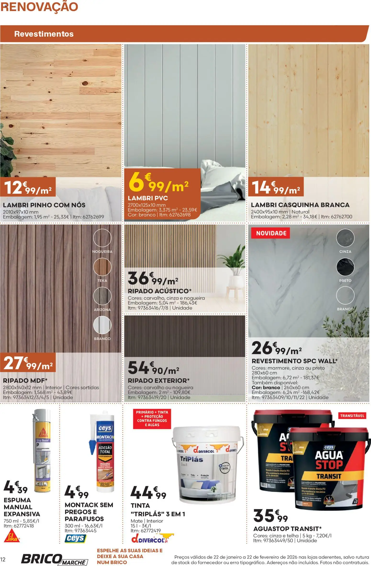 BricoMarché folheto │ válido de 22.01.2026 | Página: 12 | Produtos: Tinta
