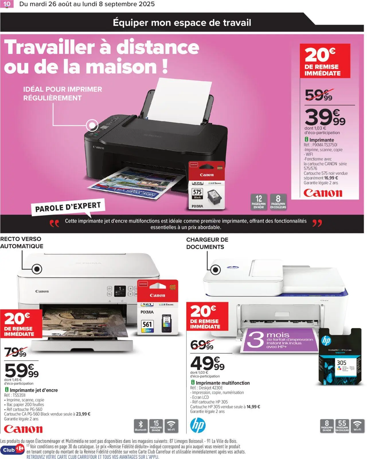  | Page: 12 | Produits: Imprimante, Imprimante multifonction, Cartouche HP 305, Thé