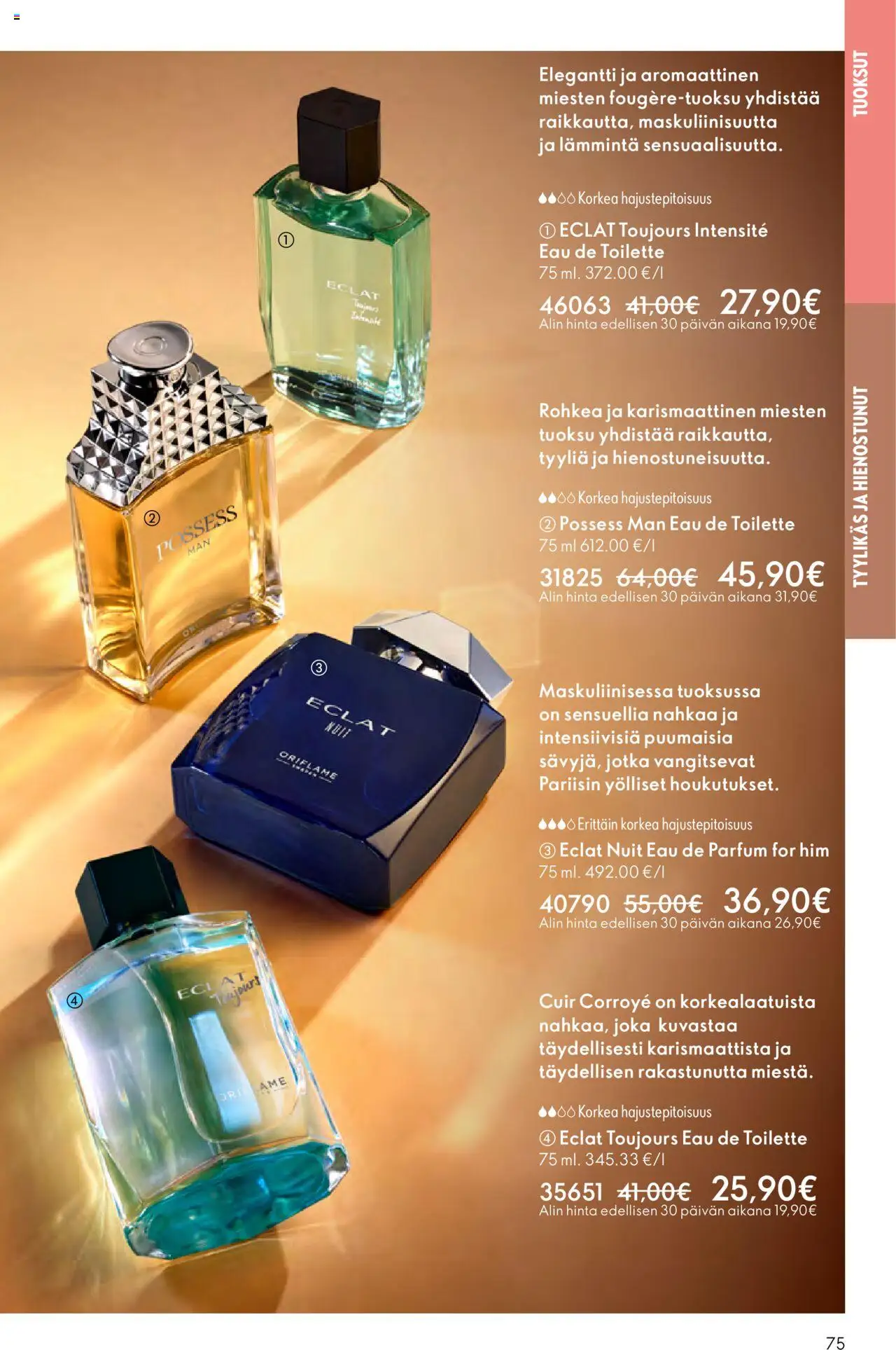 Oriflame - Esite 14 – voimassa 08.10.2025 alkaen | Sivu: 75 | Tuotteet: Tuoksu, Eau de toilette