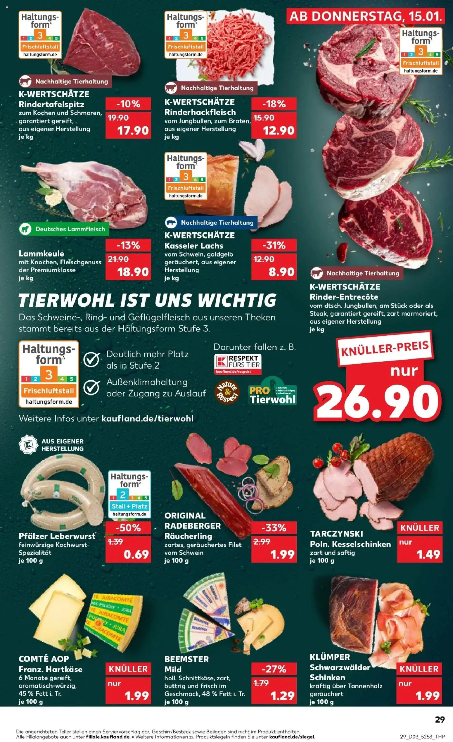 Kaufland prospekt Hamburg	 – gültig ab 19.01.2026 | Seite: 29 | Produkte: Jura, Lammkeule, Lachs, Schinken