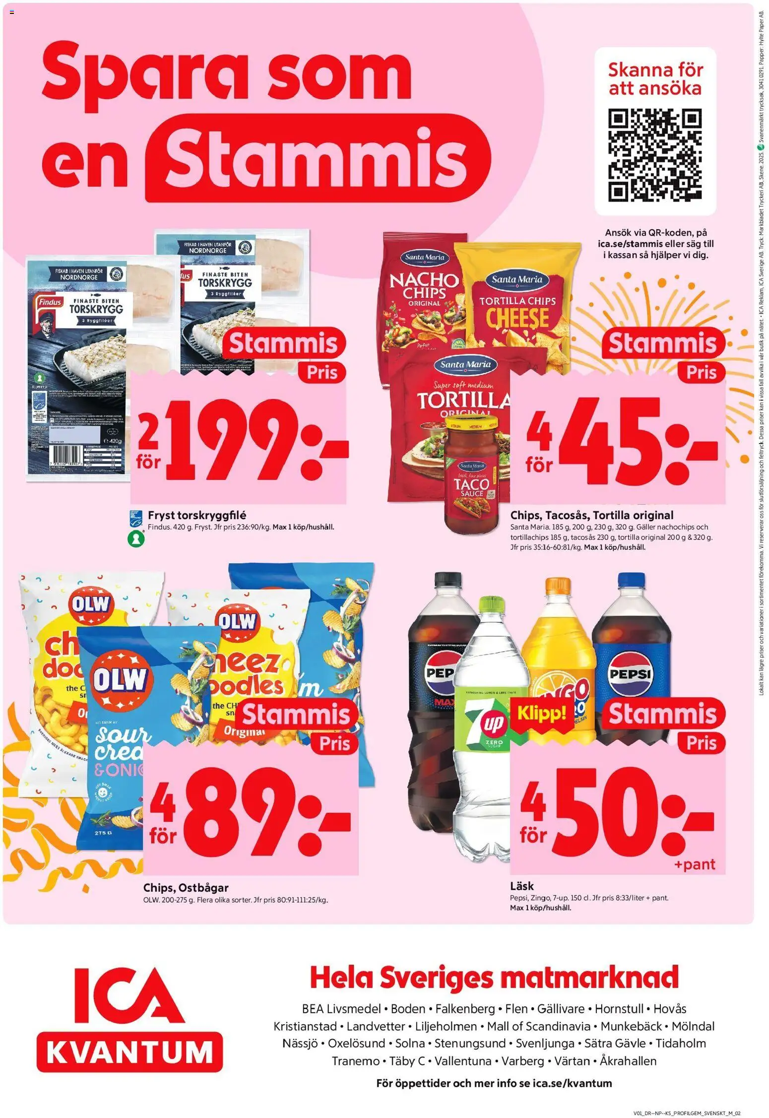ICA Kvantum reklamblad aktuell från 30.12.2025 | Sida: 10 | Produkter: Såg, Tacosås, Chips, Pepsi