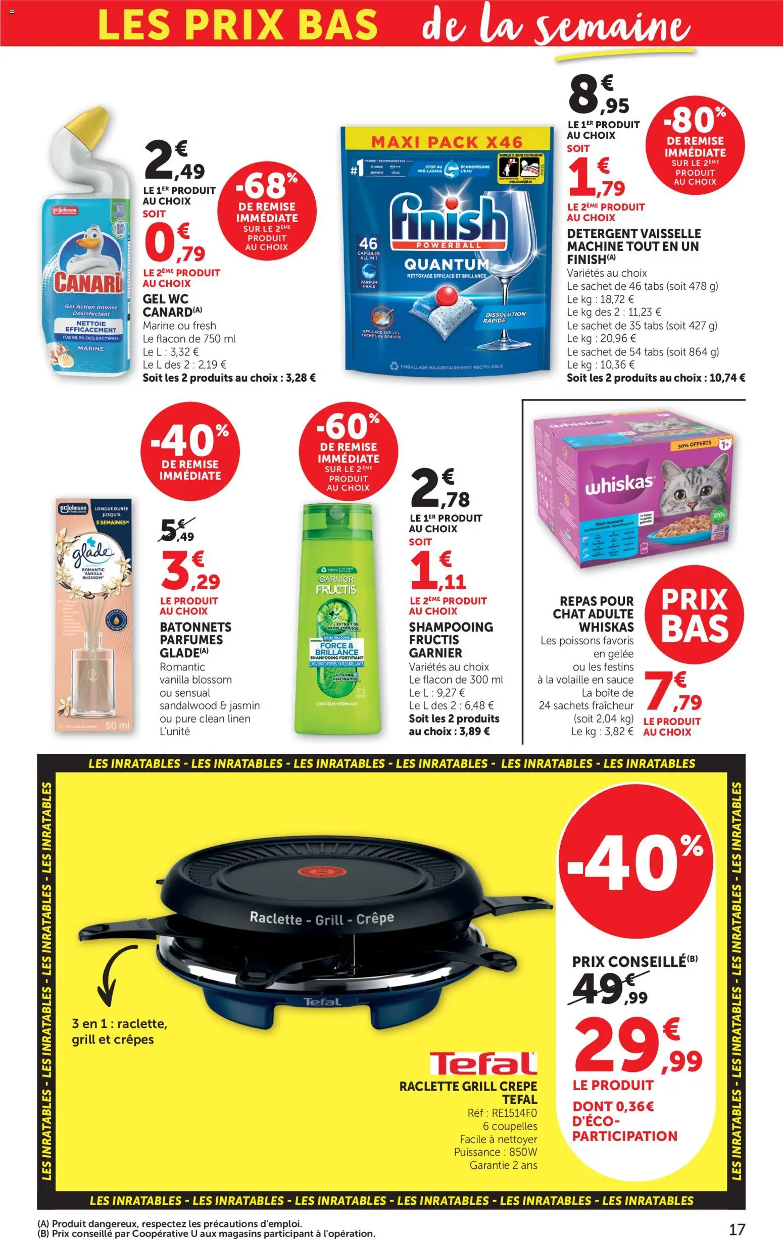 {H1} | Page: 17 | Produits: Grill, Volaille, Shampooing, Raclette