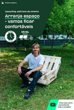 Pré-visualização Upcycling: poltrona de cinema, Arranja espaço - vamos ficar confortáveis válido de 01.09.2025 | Página: 14 | Produtos: Poltrona