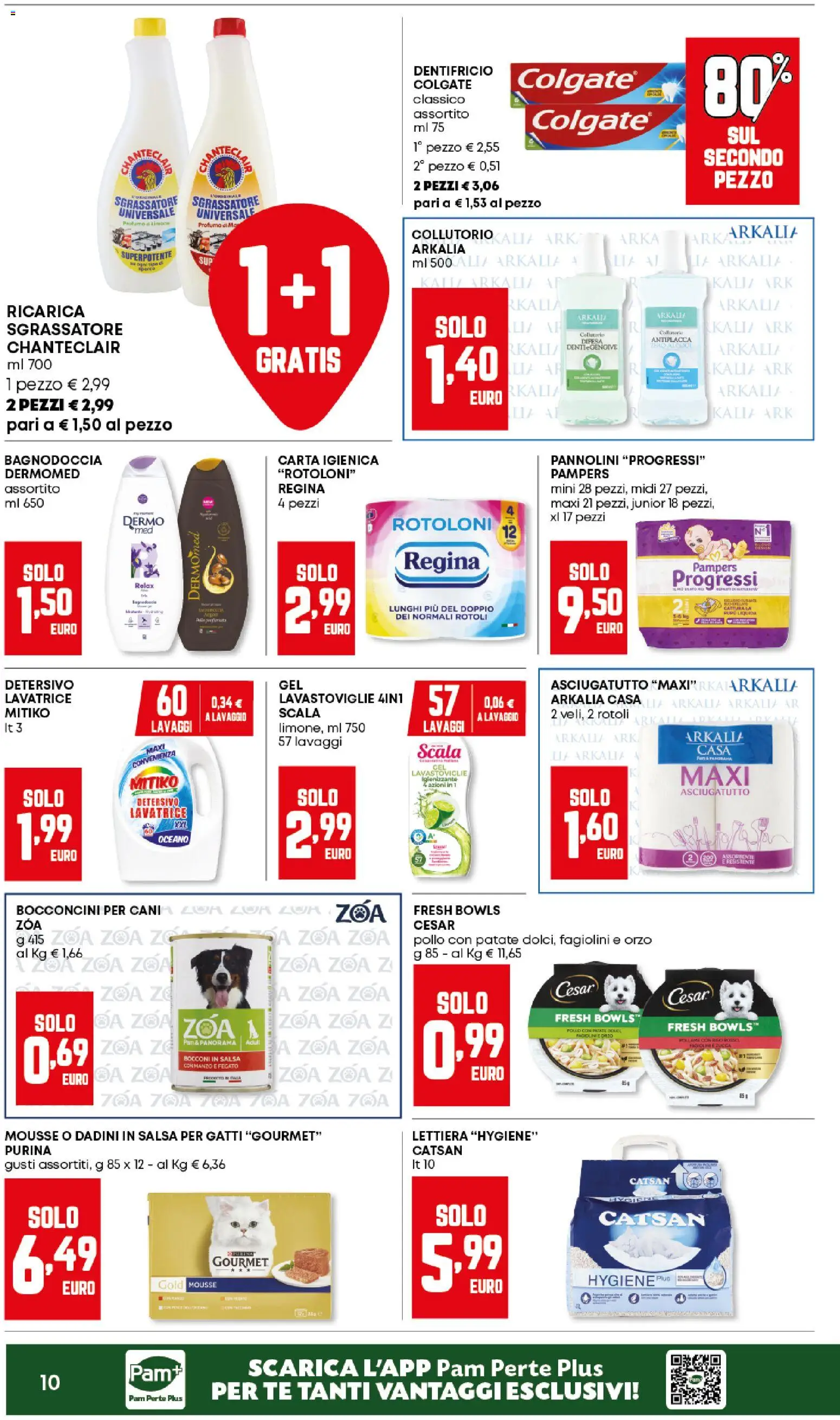 Volantino Panorama del 12.02.2026 | Pagina: 10 | Prodotti: Pannolini, Carta igienica, Pollo, Profumo