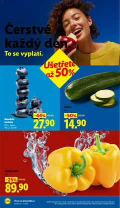 Náhled letáku Kanadské borůvky, 125 g - balení od 23.04.2026 | Strana: 8 | Produkty: Borůvky, Cuketa, Paprika