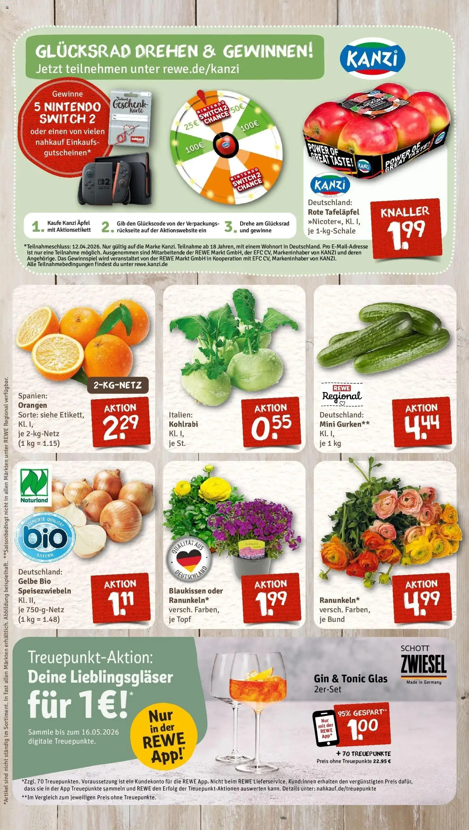 Rewe Prospekt Waldmünchen	 – gültig ab 23.03.2026 | Seite: 6 | Produkte: Äpfel, Orangen, Gin, Gurken