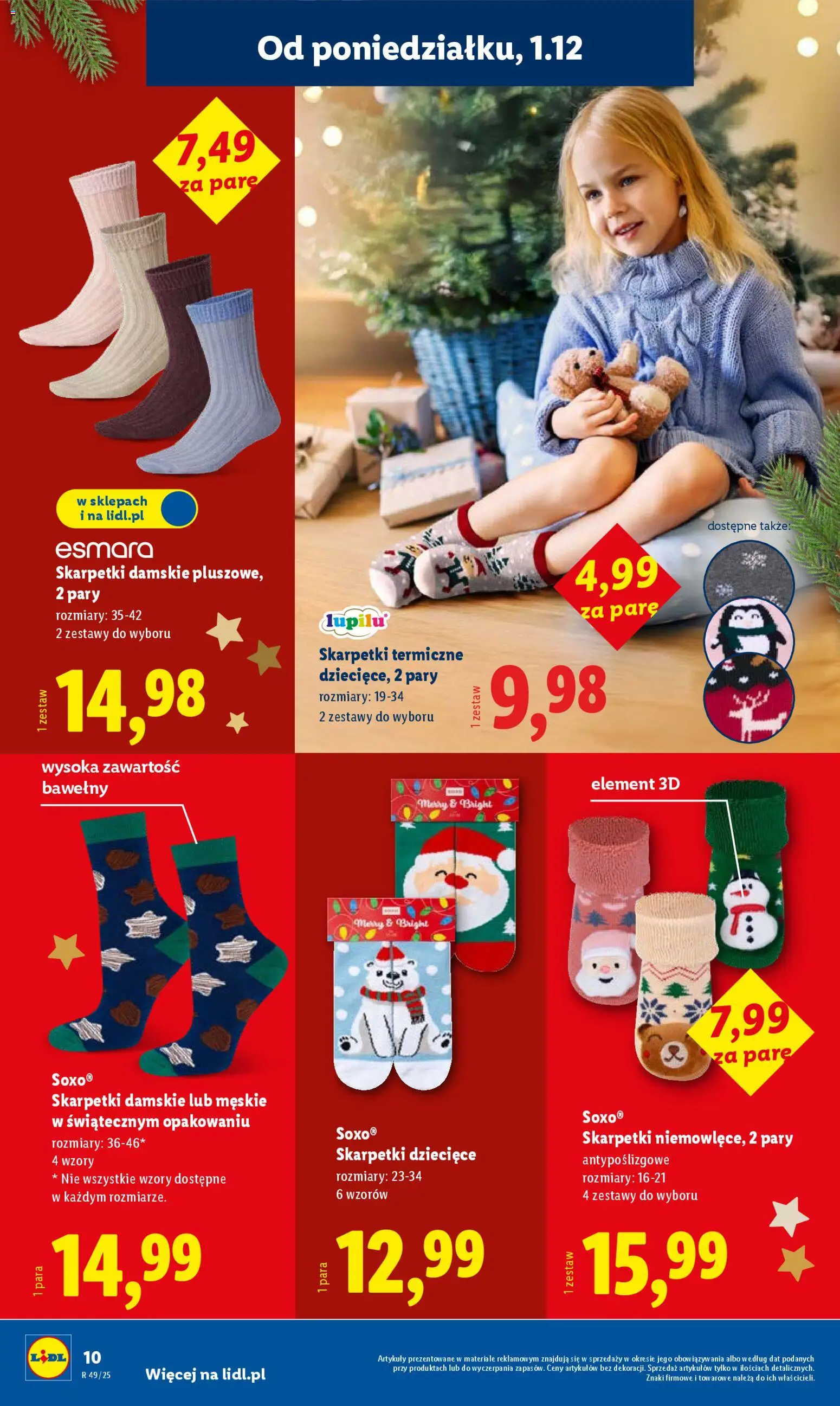 Lidl Gazetka - Cyber Monday od 01.12.2025 | Strona: 16 | Produkty: Skarpetki