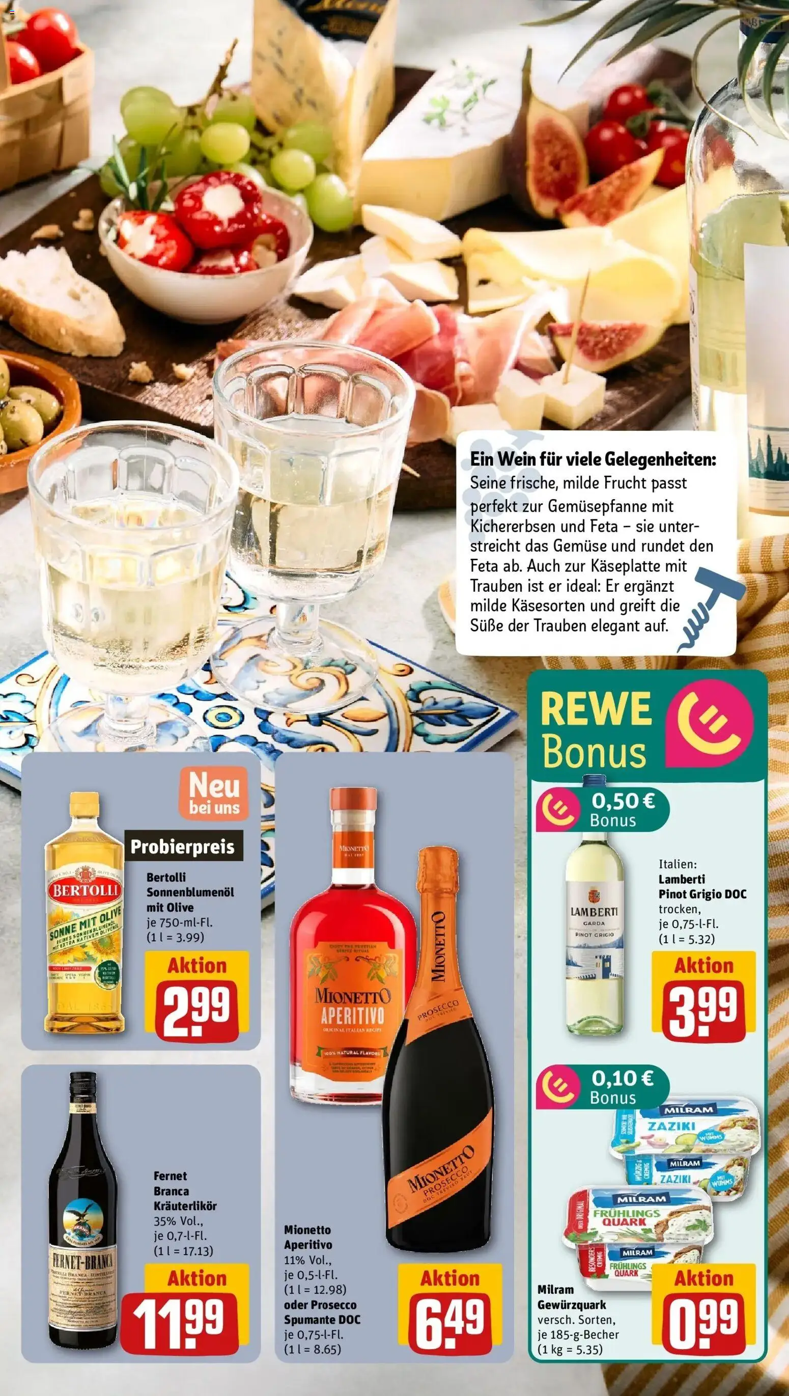 Rewe Prospekt Immenstaad	 – gültig ab 02.03.2026 | Seite: 11 | Produkte: Sonnenblumenol, Gemüse, Wein, Fernet branca