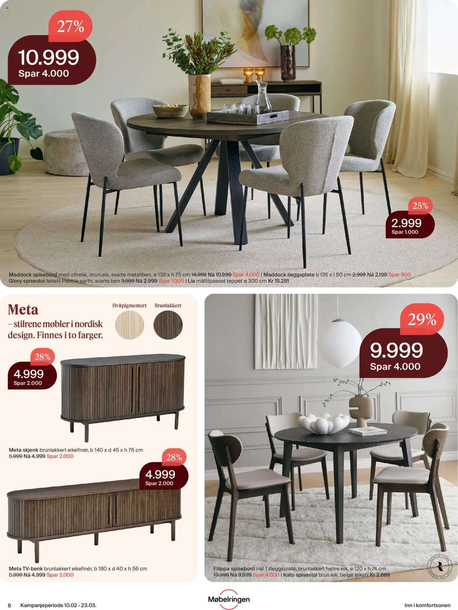 {H1} | Side: 8 | Produkter: Spisebord, Spisestol, Суміш дитяча