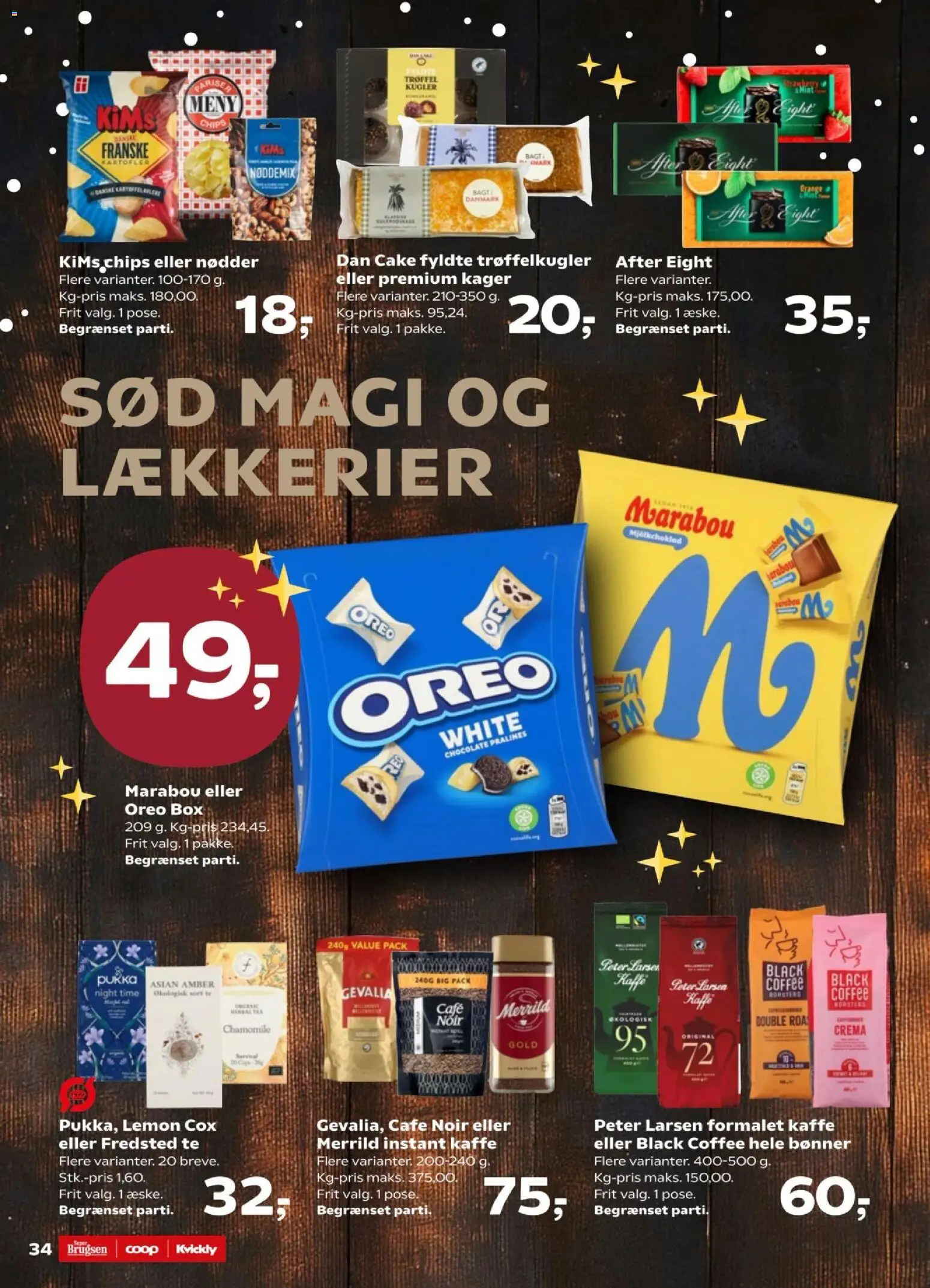 Kvickly tilbudsavis – gyldig fra 05.12.2025 | Side: 38 | Produkter: Kaffe, Te, Bønner, Kager