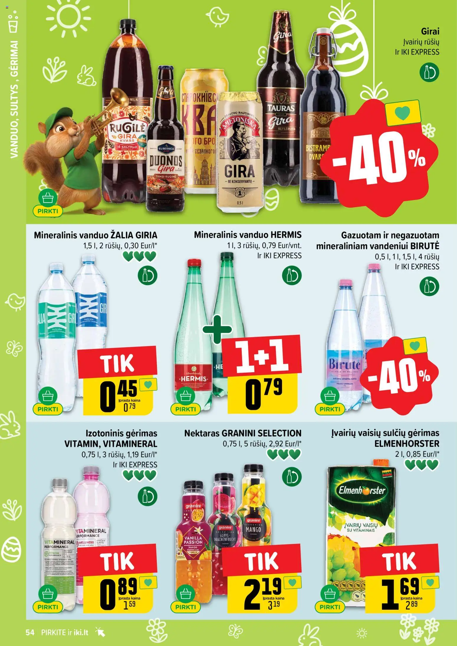 IKI akcijos nuo 30.03.2026 | Puslapis: 54 | Prekių: Mineralinis vanduo