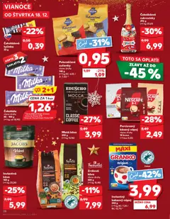 Kaufland leták platný od 18.12.2025 | Strana: 28 | Produkty: Čokoláda, Granko, Zrnková káva, Kakao