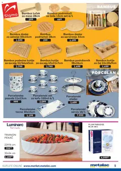 Metalac Market katalog - važi od 01.09.2025 | Strana: 5 | Proizvode: Daska za sečenje, Kutija, Čaj, Pekač
