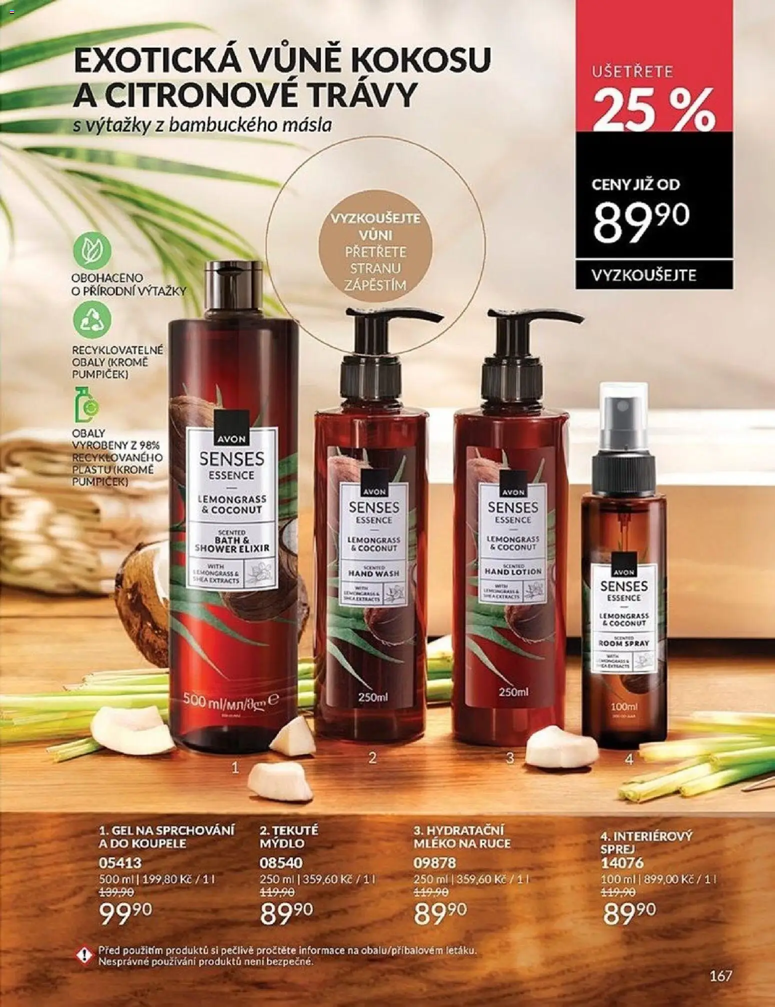 Avon Katalog 04/2026 od 01.04.2026 | Strana: 167 | Produkty: Mýdlo, Mléko, Essence